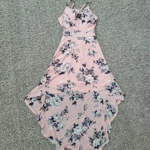 No Boundaries Light Pink Floral Dress Size 3-5